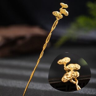 サザンカと木蓮の花のかんざし - 清々しい雰囲気を醸し出す K202 
