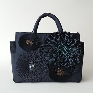 革綴じミニトートバッグ ブラック | iichi 日々の暮らしを心地よくする