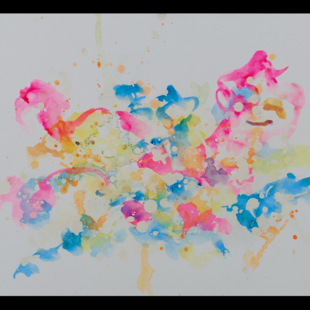 16×23㎝「朝の空3」油彩・原画・サムホール | iichi 日々の暮らしを