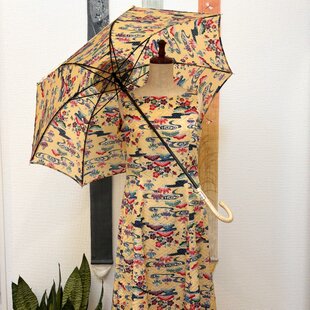 着物リメイク 古布手作り かわいい衿 白大島 裏地付き コート | iichi