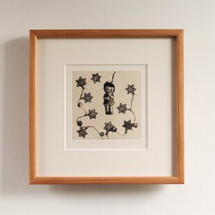版画作品 湘南イラスト「風を感じて~Spirit of window~」 （逗子の
