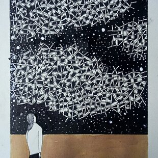 原画「朝の桜2」F6・油彩画 | iichi 日々の暮らしを心地よくする