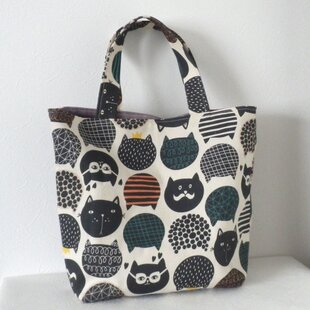 受注制作】チェリー刺繍のヌビトートバッグ＊ベージュ | iichi 日々の