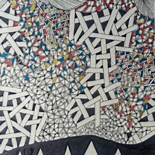 石川県金沢産24K純金箔使用○『太陽』○がんどうあつし絵画油絵膠