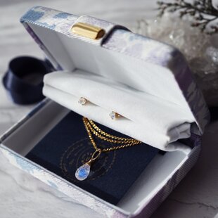 Ocean Swirl Chalcedony *Sea blue* 波の渦から滴るシーブルー