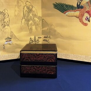 きんま塗り 讃岐漆器 二段重 yk0141 | iichi 日々の暮らしを心地よく