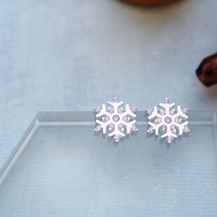 shell stone earring：天然石プレナイト マザーオブパール アメジスト 