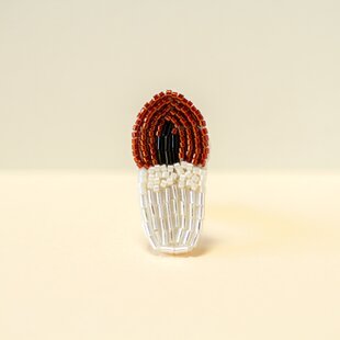 刺繍ブローチ 「パイナップル」 | iichi 日々の暮らしを心地よくする