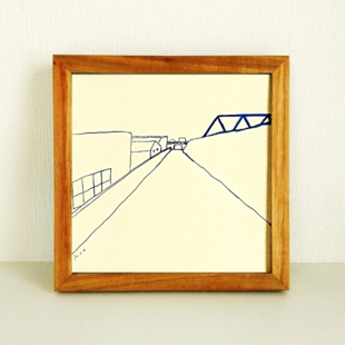 61×73㎝「台所に立つ男」F20・原画・油彩画 | iichi 日々の暮らしを