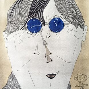 原画「スネちゃん」サムホール・油彩画 | iichi 日々の暮らしを
