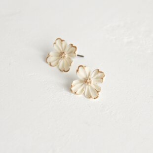 オパライズドウッド ペトリファイドウッド ピアス 希少 14kgf | iichi