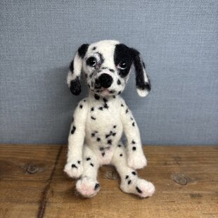 ハンドメイド　国内作家　作家様　ぬいぐるみ　犬　ダルメシアン ダルメシアンNO.2＊犬 | iichi 日々の暮らしを心地よくする