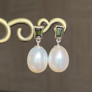 14kpf 淡水ポテトパールクロスカーブピアス | iichi 日々の暮らしを