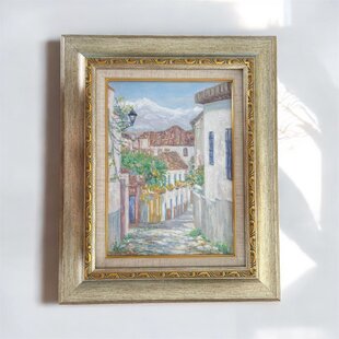 〇『プラチナ青のひかり』○がんどうあつし肉筆絵画油絵〇石川県産純