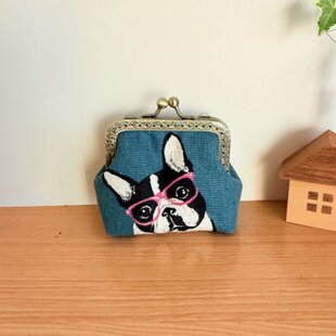 くまのがま口財布S(合皮赤A) | iichi 日々の暮らしを心地よくする