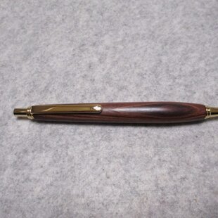 沙沈金絲楠木 縮み杢 中国産銘木 オイル仕上げ 木軸ボールペン