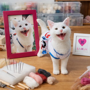 展示品】ヒマラヤンの子猫♪コロンちゃん♪【ペットぬいぐるみオーダー