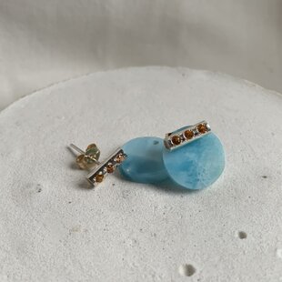 燻し銀のシルバーピアス (No.4434) | iichi 日々の暮らしを心地よく