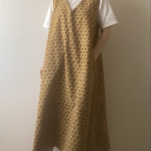 スタンドカラー大島紬ワンピース | iichi 日々の暮らしを心地よくする