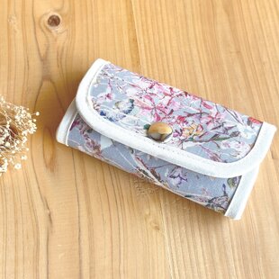 ハンドメイド☆ミニキーケース 紺ミナペルホネン蝶々 | iichi 日々の