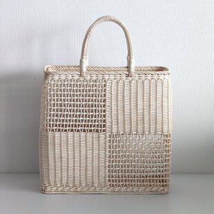 ヌメ革の刺繍ミンクファークラッチバッグ | iichi 日々の暮らしを