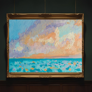 スケーリーフット」SMサイズ額付きアート作品 アクリル画原画 古代