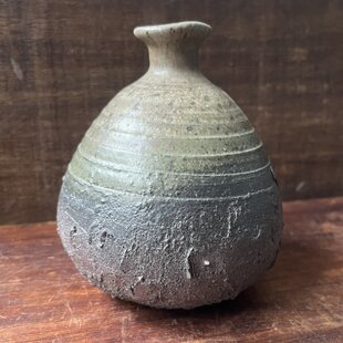 花器（59）焼締め縞模様 窯変花生け 陶芸家オリジナル | iichi 日々の