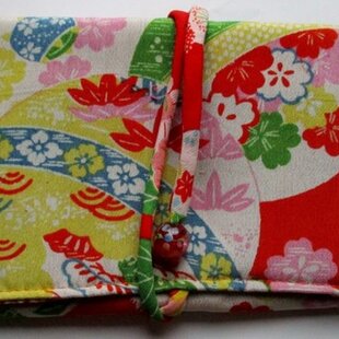 現品1点のみ!!】HAJIME AYUMU 高級花柄付き着物帯リメイクL字財布 
