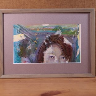 原画 肉筆 1点もの ボールペン画 日本人作家 金魚 絵画 絵 アート