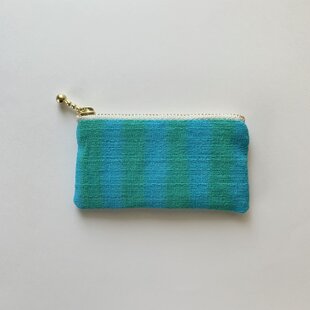 ミナペルホネン runrunrun beige ハンドメイド ポーチ 通帳