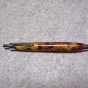 沙沈金絲楠木 縮み杢 中国産銘木 キヌカオイル仕上げ 木軸