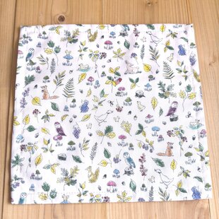 ペア 手刺繍入り4重ガーゼハンカチ「イニシャルオーダー」[受注制作