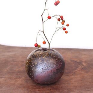 26.2.10-2 備前焼　手付き花入　花器　華道具 備前焼 花入 h2-115 | iichi 日々の暮らしを心地よくするハンドメイド