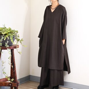 ☆ 総絞の着物から ヨーク切り替えギャザーワンピース 着物リメイク