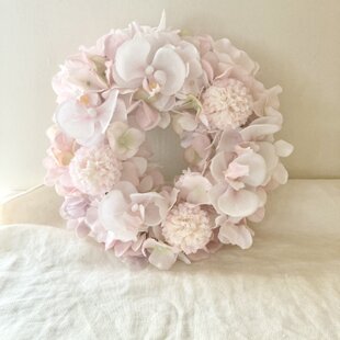 wreath 「かすみ月№1」 リース かすみ草 カスミソウ 三日月リース