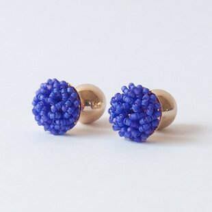 宝石質スカイブルートパーズ 2wayフープピアス（イヤリング