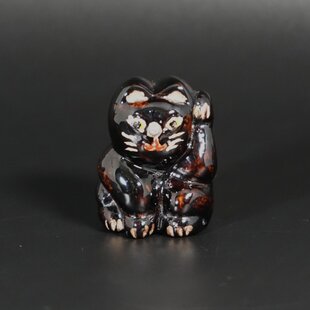 木彫り 右手で招き猫 猫仏2003 | iichi 日々の暮らしを心地よくする