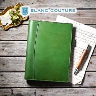 ほぼ日手帳カズン対応 A5サイズ手帳カバー レザー 刻印＆拭き染め