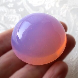 天然石アメジスト＆シトリンの二色ルースストーン (Amethyst & Citrine