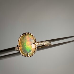 Blue Turquoise Square Ring ブルーターコイズのスクエアリング