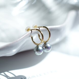 爽やかな色合い～ アクアプレーズのデザインピアス 天然石アクセサリー