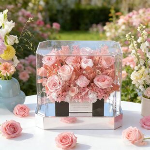 【2月末まで値下げ】春の花嫁さま❤︎チューリップブーケ&ブートニア ⋆2点set⋆ 3種の春いろチューリップ クラッチブーケ⋆ブートニア