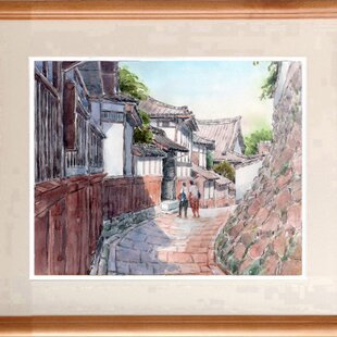 風景画 パリ 油絵 バー「赤い扉のBAR」 | iichi 日々の暮らしを