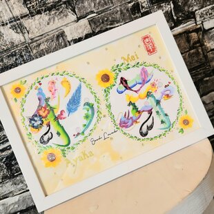水彩画・原画「手を洗う女の子」 | iichi 日々の暮らしを心地よくする