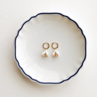 14kgf/アクアマリンx七色天然石ピアス | iichi 日々の暮らしを心地よく