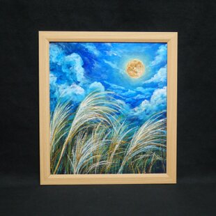 油絵 【彼岸花の夕日】 | iichi 日々の暮らしを心地よくする