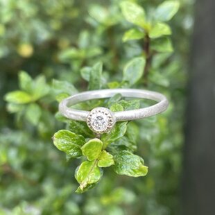黄金の輝きを纏う＊ルチルクォーツリング silver925 + 18kgp｜世界で