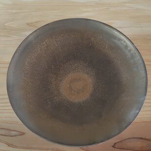 成起窯】近藤隆司造 織部茶碗 【共箱】寸法：長径12.5x短径11.5xH8.5cm