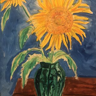 水彩・原画「一厘の薔薇の花」 | iichi 日々の暮らしを心地よくする