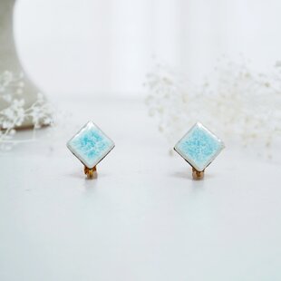 14kgf＊白珊瑚の小さな一粒ピアス | iichi 日々の暮らしを心地よくする